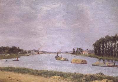 Francisco Oller y Cestero Banks of the Seine (mk06) Germany oil painting art